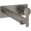 Image de GROHE Mitigeur lavabo mural 2 trous Taille L - Hard Graphite brossé - 23444AL0
