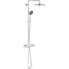 Image de GROHE Vitalio Joy 260 - Système de douche avec thermostat (économie d'eau, pommeau de douche pivotant de 26 cm, douchette à main 3 jets, avec support), rond, chromé, 26403002