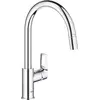 Image de Grohe QuickFix Start Loop mélangeur de cuisine avec douchette extractible chrome rond