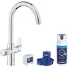 Image de GROHE GROHE Blue Pure chrome mitigeur d'évier avec fonction filtre 30593000