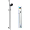 Image de Set de douche avec pommeau à 2 jets, barre de 90 cm et flexible - GROHE Vitalio Start 110 26954001 - Economies d'eau - Chrome