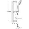 Image de Ensemble de douche Grohe Euphoria 900 mm, flexible 1750 mm, porte-savon chromé, 1 pièce.