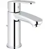 Image de Grohe Eurostyle Cosmopolitan Mitigeur monocommandé pour lavabo, S-Size, saillie 100mm, vidage à tirette, EcoMode, 2338720E