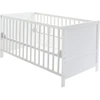 Image de Roba - Lit Bébé Évolutif 70x140 Réglable En Hauteur - 3 Barreaux Amovibles - Coins De Transformation Inclus - Bois Blanc