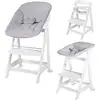Image de roba Born Up chaise haute pour escaliers, set 2en1, 'roba Style gris', chaise haute avec fonction chaise longue, dès la naissance