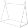 Image de roba Tipi lit 70 x 140 cm en forme de tente - lit d'enfant selon le principe Montessori - bois - lit bébé pour jouer, lire & se blottir - blanc