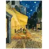 Image de Puzzle Ravensburger Terrasse de café, le soir 1000 pièces Post-impressionniste Portrait bleu profond/jaune - Neuf