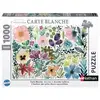 Image de Puzzle Nathan L'herbier des jolies fleurs aquarellées Jennifer Lefèvre Collection Carte Blanche 1000 pièces - Neuf