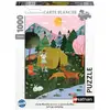 Image de Puzzle 1000 pièces Nathan - Aventure Camping en Plein Air - Neuf