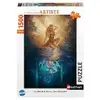 Image de Puzzle 1500 pièces Nathan Le reflet de la fée Collection Artiste Portrait Doré et Bleu - Neuf