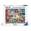 Image de Puzzle Ravensburger 500 pièces Postcards 12001489 Paysages monuments Noir - Neuf