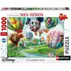 Image de Puzzle 1000 pièces Nathan Les montgolfières Disney - Puzzle adulte 70 x 50 cm Multicolore - Neuf
