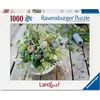 Image de Bouquet estival de prairie avec étoile du sud bleu ciel