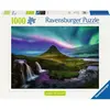 Image de Puzzle Ravensburger Aurora Au-dessus du Kirkjufell - 1000 pièces.