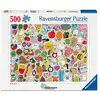 Image de Puzzle 500 pièces Ravensburger Stickers Kawaii Paysage Art 49 x 36 cm Multicolore - Neuf