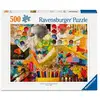 Image de Puzzle 500 pièces Ravensburger Studio Art - Collage atelier d'art multicolore - Neuf
