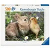 Image de Ravensburger - Puzzle de 500 pièces - Lapin et poussin (Collection Bébés Animaux) - 12 ans et plus - Puzzle de qualité supérieure - 12001900