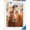 Image de Puzzle Ravensburger Poney et chat - 500 pièces.