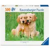 Image de Puzzle 500 pièces Ravensburger Chiots Golden Retriever Bros Collection bébés animaux Noir - Neuf