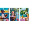 Image de Puzzle Ravensburger de 3 x 100 pièces avec chevalet « En voyage avec un chien » 12002049
