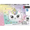 Image de Nathan - Puzzle de 100 pièces pour enfants - Chaton arc-en-ciel - 6 ans et plus - Qualité supérieure - Carton épais et résistant - 12004295
