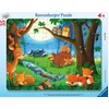 Image de Ravensburger Kinderpuzzle - 05146 Wenn kleine Tiere schlafen gehen - Puzzle à cadre pour enfants à partir de 3 ans, avec 35 pièces