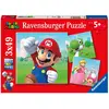 Image de Puzzle Super Mario 3 x 49 pièces. Puzzle pour enfants. À partir de 5 ans. 05186. Ravensburger