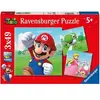 Image de Puzzles 3x49 pieces Super Mario, Puzzle Enfant, Des 5 ans, 05186, Ravensburger - Neuf