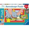 Image de Ravensburger Disney Classics : Puzzle Dombo et Livre de la Jungle, 2x12pcs.