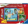 Image de Puzzle pour enfants 3x49 pieces Pokémon - Salameche, Bulbizarre et Carapuce - Des 5 ans - 3 posters inclus - 05586 - Ravensburger - Neuf