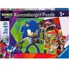 Image de Ravensburger Puzzles 3x49 p - Les aventures de Sonic / Sonic Prime - Neuf