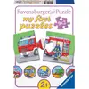 Image de 9 x 2 pièces Ravensburger Kinder puzzle my first puzzles véhicules d'intervention 07332