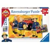 Image de Puzzle éducatif Sam le Pompier - 2 puzzles de 12 pièces pour enfants - Neuf
