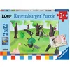 Image de Ravensburger - 2 puzzles de 12 pièces Le loup Qui veut changer de couleur, enfants, 4005556076277, Neant