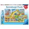 Image de Coffret de Puzzles 2x24 pièces - Aventures sur le chantier pour enfants - Neuf
