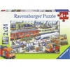 Image de 2 x 24 pièces Ravensburger Kinder Puzzle Trubel am Bahnhof 09191