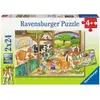 Image de Coffret de 2 Puzzles de 24 Pièces : Le Bonheur à la Ferme pour Enfants - Neuf