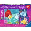 Image de 3 x 49 pièces Ravensburger Kinder Puzzle Disney Prinzessinnen Abenteuer 09350