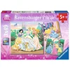 Image de 3 puzzles de 49 pièces Disney Princesses. À partir de 5 ans. Ravensburger