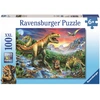 Image de Ravensburger 10665 Ravensburger XXL Bei den Dinosauriern Puzzle 100 Teile