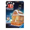 Image de Ravensburger Christmas Gingerbread House Night Edition Puzzle 3D 216 pièce(s) Bâtiments - Neuf