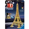 Image de Puzzle 3D Tour Eiffel illuminée - Ravensburger - 216 pieces - sans colle - avec LEDS couleur - Des 10 ans - Neuf