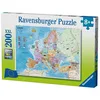 Image de Ravensburger - Puzzle XXL 200 pièces - Carte de l'Europe - Mixte - À partir de 8 ans