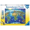 Image de Puzzle XXL de 300 pièces - Carte des monuments du monde - Ravensburger - À partir de 9 ans - Fabriqué en Europe