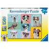Image de Puzzle XXL 150 pièces - Chiens Amusants pour Enfants - Neuf