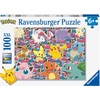 Image de Ravensburger Jeu de puzzle Pokémon Prêt à combattre ! 13338 - 100 pièces XXL, âge à partir de 6 ans, Puzzle prêt à l'emploi : 49x36 cm