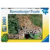 Image de Puzzle XXL 100 pièces - Vivez l'aventure avec le léopard violet - Neuf