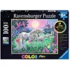 Image de 100 pièces Ravensburger Kinder Puzzle XXL Star Line Licornes au clair de lune 13670