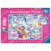 Image de 100 pièces Ravensburger Kinder Puzzle XXL Glitter Les plus belles licornes 13928