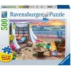 Image de Puzzle Ravensburger Soirée plage, 500pcs.
